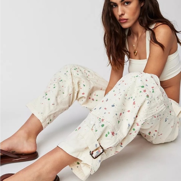 NWT Free People Painter Pants Size 8 NWT - Picture 1 of 16